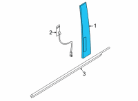 OEM Ford Maverick APPLIQUE - DOOR TRIM PANEL Diagram - NZ6Z-21275A36-AA