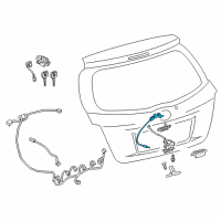 OEM 2012 Toyota Yaris Control Cable Diagram - 69790-52030