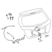 OEM Toyota Striker Screw Diagram - 90159-80022