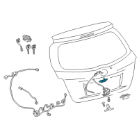 OEM Toyota Yaris Handle, Outside Diagram - 69023-52020