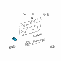 OEM 1995 Toyota Tercel Window Switch Diagram - 84820-33060