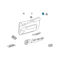 OEM 1999 Toyota RAV4 Switch Assy, Door Control Diagram - 84930-12150