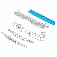 OEM 1992 Ford Explorer Stone Deflector Diagram - F1TZ-17808-A