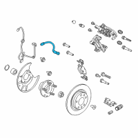 OEM Mercury Milan Brake Hose Diagram - 9E5Z-2283-B