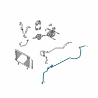 OEM 2002 Toyota Highlander Liquid Line Diagram - 88710-48080