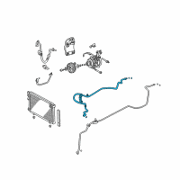 OEM 2004 Toyota Highlander Suction Pipe Diagram - 88704-48050