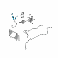 OEM 2002 Toyota Highlander Discharge Hose Diagram - 88703-48050