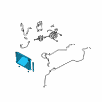 OEM 2004 Toyota Highlander Condenser Diagram - 88460-48020