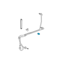 OEM 2009 Cadillac SRX Cooler Pipe Bracket Diagram - 10405874