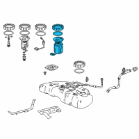 OEM Acura RLX Sub-Pump Assembly, Fuel Diagram - 17049-TY3-L50