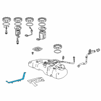 OEM 2015 Acura RLX Band, Driver Side Fuel Tank Mounting Diagram - 17522-TY2-A00