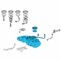 OEM 2016 Acura RLX Tank Set, Fuel Diagram - 17044-TY2-A00