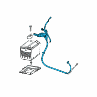 OEM 2004 Pontiac Grand Prix Cable Asm, Battery Positive Diagram - 88987118