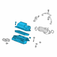 OEM 2017 Cadillac CT6 Air Cleaner Assembly Diagram - 84009416