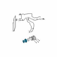 OEM 2009 Dodge Ram 1500 PULLEY-A/C Compressor Diagram - 68050637AB