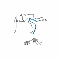 OEM 2010 Dodge Ram 2500 Line-A/C Suction Diagram - 55056865AD