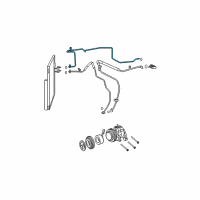 OEM Dodge Ram 2500 Line-A/C Liquid Diagram - 55056918AD