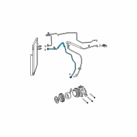 OEM 2012 Ram 3500 A/C Hose Diagram - 68092248AB