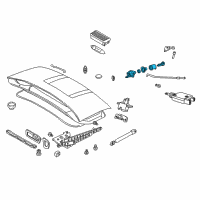 OEM BMW Z3 Catch Key Diagram - 51-21-8-401-631