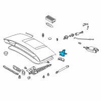 OEM 1996 BMW Z3 Trunk Lid Lock Diagram - 51-24-1-973-194