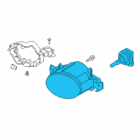OEM Nissan Rogue Fog Lamp Assy-RH Diagram - 26150-8994A