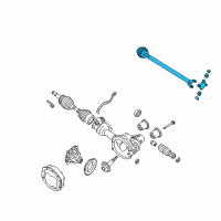 OEM 2005 Lincoln Aviator Drive Shaft Assembly Diagram - 1L2Z-4A376-AA