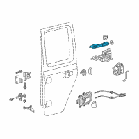 OEM 2021 Jeep Gladiator Handle-Exterior Door Diagram - 68282348AC