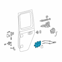 OEM Jeep Wrangler Handle-Inside Release Diagram - 68282336AD