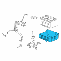 OEM Ford Freestyle Battery Tray Diagram - 7F9Z-10732-A