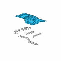 OEM 2000 Lincoln Navigator Floor Pan Diagram - XL1Z7811215BA