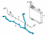 OEM 2022 BMW M4 LINE EXTERNAL RADIATOR Diagram - 17-12-8-096-431