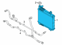 OEM 2021 BMW M4 REMOTE RADIATOR Diagram - 17-11-8-095-285