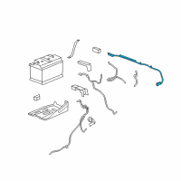 OEM 2008 Chevrolet Silverado 2500 HD Positive Cable Diagram - 25862353