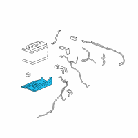 OEM 2012 GMC Sierra 2500 HD Battery Tray Diagram - 25826079