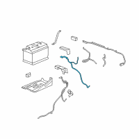 OEM 2010 Cadillac Escalade Positive Cable Diagram - 20774386