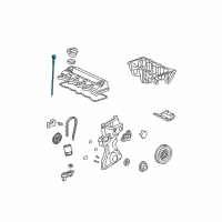 OEM 2008 Honda Civic Dipstick, Oil Diagram - 15650-RNA-A00