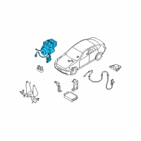 OEM 2004 Infiniti G35 Actuator Assy-Anti Skid Diagram - 47600-AM400