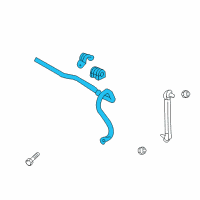 OEM 2015 Chevrolet Cruze Shaft Asm-Front Stabilizer Diagram - 13346848