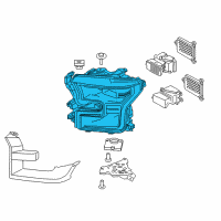 OEM 2017 Ford F-150 Composite Headlamp Diagram - FL3Z-13008-L