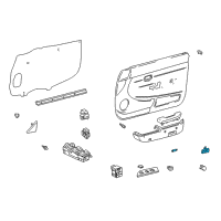 OEM Toyota Pickup Courtesy Lamp Diagram - 81230-89104