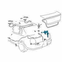 Genuine Toyota Cylinder & Keys diagram