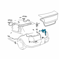 OEM 2002 Toyota Echo Cylinder & Keys Diagram - 69055-52100