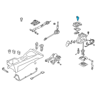 OEM 2010 Hyundai Genesis Coupe Knob Assembly-Gear Shift Lever Diagram - 46720-2M100-9P