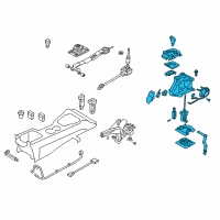 OEM Hyundai Genesis Coupe Lever Assembly-Automatic Transmission Diagram - 46700-2M550-9P