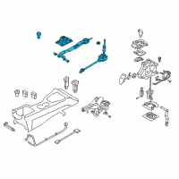 OEM 2010 Hyundai Genesis Coupe Lever Complete-Gear Shift Diagram - 43700-2M301-9PZ