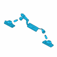OEM 2022 Kia Telluride Lamp Assembly-License Pl Diagram - 92501S9000
