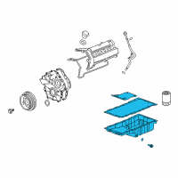 OEM 2007 Cadillac XLR Pan Asm-Oil Diagram - 12612259