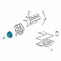 OEM 2007 Cadillac XLR Vibration Damper Diagram - 12600144