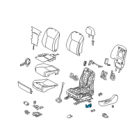 OEM 2012 Lexus HS250h Switch, Front Power Seat, LH Diagram - 84070-75100