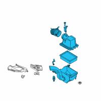 OEM 2016 Ford Escape Air Cleaner Assembly Diagram - CJ5Z-9600-C